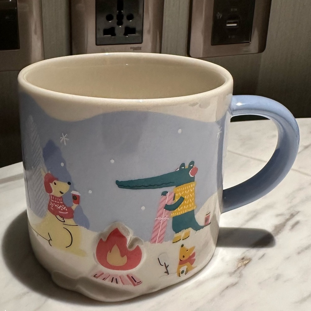 Starbucks Taiwan christmas winter bonfire mug 414mL